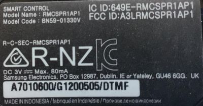 CONTROL REMOTO ORIGINAL NUEVO PARA TV SAMSUNG SMART TV / NUMERO DE  PARTE BN59-01330V / RMCSPR1AP1 / MODELOS QN32LS03TBFXZA / QN43LS03TAFXZA / QN50LS03TAFXZA / QN55LS03TAFXZA / QN65LS03TAFXZA / QN75LS03TAFXZA - Imagen 2
